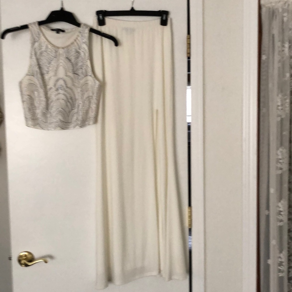 Halter two piece gown